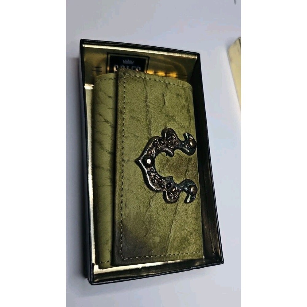 Vintage Rolfs Positive Lock Cowhide Key Kaddy Case LEATHER NEW